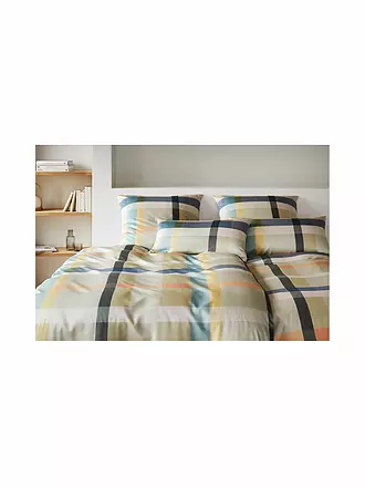 ELEGANTE | Satin-Bettwäsche 70x90cm/140x200cm NIGHT GARDEN Pistazei | 
